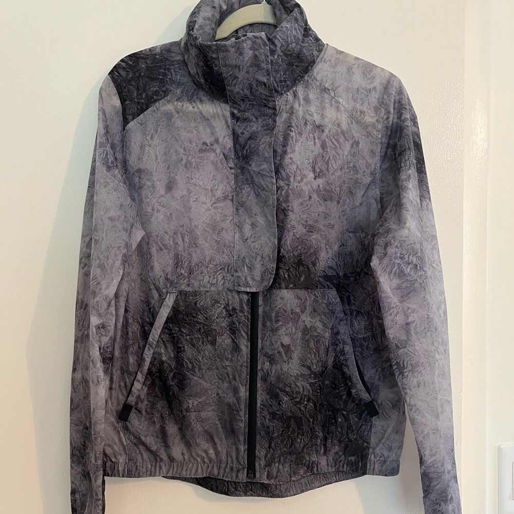 lululemon LAB rain jacket - Lightweight, Zip front, hood unzips from collar